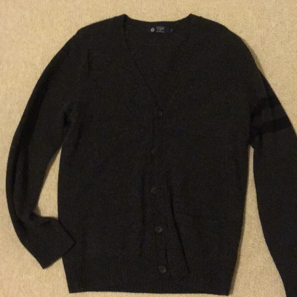 J Crew Asymmetric Wool Cardigan